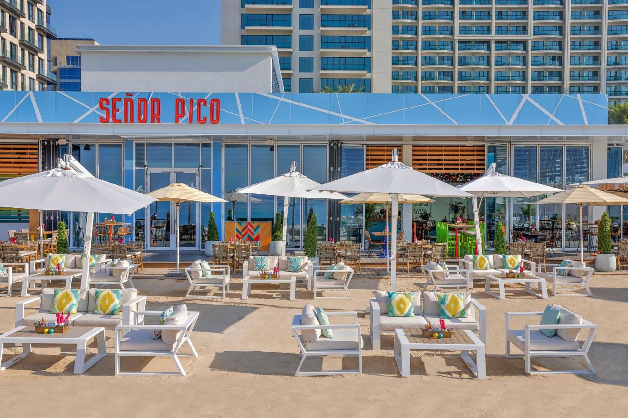 Marriott Resort Palm Jumeirah, Dubai Eksteriør bilde The beach club at the Wynn
