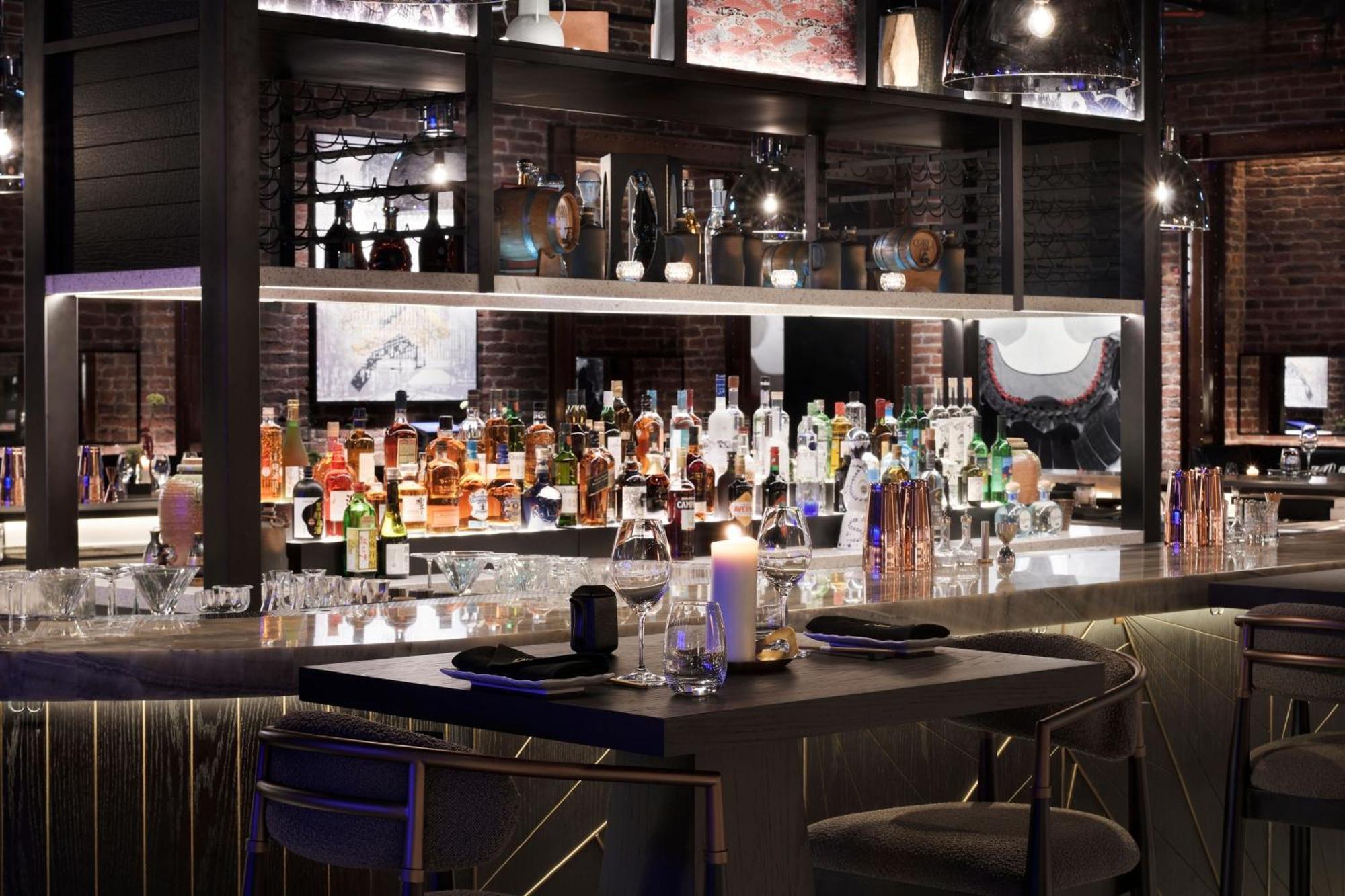 Marriott Resort Palm Jumeirah, Dubai Eksteriør bilde The bar at the restaurant